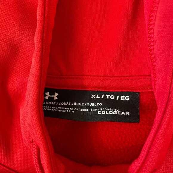 Under Armour Utah Utes ColdGear Hoodie Red XL Loose Fit - Picture 2 of 5